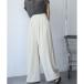  Anne pi Roo laAmpirula two tuck в тонкую полоску широкий flare pants ( белый )