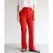  and mi-andme... материалы центральный Press f редкий цвет брюки талия резина ( красный )