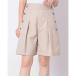 arusi-vuarchives золотой кнопка имеется шорты (BEIGE)