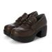  диагональный sinagaoji солнечный by...... san толщина низ монета Loafer туфли-лодочки ( темно-коричневый )