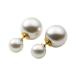 �N���[���h�b�g Cream dot. �S�Ă̊p�x�ŉ�����͂ށA�o�b�N�L���b�`�p�[���s�A�X �i8mm�F�m�[�}���p�[���F�S�[���h�j