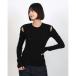 klaneCLANE LAYERED SHOULDER CUT TOPS (BLACK)
