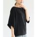 Coca coca...tsu il половина рукав tops (Black)