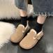 te.- Lilly Dewlily Flat боа обувь женский 10 плата 20 плата 30 плата Корея мода осень-зима casual симпатичный чёрный простой нет 