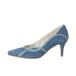  Diana DIANA средний каблук туфли-лодочки ( голубой замша )