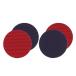  Dulton DULTON COASTER ROUND SET OF 2 RED×BLUE (RED×BLUE)