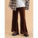 ehekasopoehka sopo велюр flare pants ( Brown )