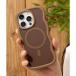 �G���j�[�N emonique iPhone�P�[�X �J�o�[ ���˂��� TPU�V���R���f�� �}�b�g Magsafe�Ή� �i�u���E���j
