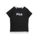  filler FILA S/S FAKE T-SHIRT / поддельный Short рукав футболка / контакт охлаждающий,. вода скорость .*UV / женский (BLAC