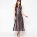 june Vivian Genet Vivien длинное платье ( металлик Brown )