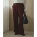  зеленый park sGreen Parks булавка tuck flare pants ( бордо )