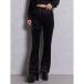 JadaToys GYDA gradation bijou велюр flare pants ( черный )