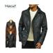  Hal fHaruf бушлат кожа пальто мужской натуральная кожа кожаная куртка кожаный жакет милитари пальто p пальто натуральная кожа пальто Double Rider's jacket 