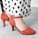  офис casual формальный 8cm каблук раздельный лодыжка ремешок туфли-лодочки / 5430 ( orange )