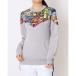  громкий мышь LOUDMOUTH легкий картон вязаный футболка (Light Gray)
