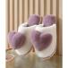  гонки женский Lace Ladiesbai цвет 3D Heart имеется мех тапочки ( лиловый )