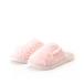  гонки женский Lace Ladies перо имеется нежный мех салон тапочки ( розовый )