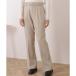  гонки женский Lace Ladies bit ремень имеется центральный Press flare pants ( серый ju)