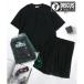 la The ruLazar DISCUS/ дискус выставить короткий рукав футболка & шорты & место хранения сумка 3 позиций комплект салон одежда ( черный )