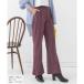  Ad tiead thie semi flare pants центральный si-m талия резина цвет кромка широкий .. женский осень-зима ( лаванда )
