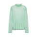 륨֥ LOEUVRE Wool Seethrough Turtleneck T-shirt - 00 GREEN