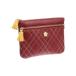  Mary Quant MARY QUANT diamond стеганый 2 застежка-молния сумка ( бордо )