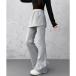  Mini Mini магазин miniministore LAP юбка имеется semi flare pants Корея способ ( серый )