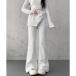  Mini Mini магазин miniministore LAP юбка имеется semi flare pants Корея способ ( светло-серый )