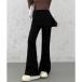  Mini Mini магазин miniministore LAP юбка имеется semi flare pants Корея способ ( черный )