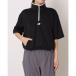  New balance New Balance женский тренировка одежда вязаный Short рукав половина Zip _ WT61J445 ( черный )