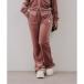  Nice Claup NICE CLAUP [continuer] выставить возможность велюр flare pants (pink)