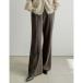 li Эдди Re:EDIT anti pi кольцо мельчайший ворсистый толчок flare pants ( мокка серый )