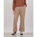 li Эдди Re:EDIT melt n центральный Benz толчок flare pants ( бежевый )