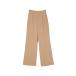 li Эдди Re:EDIT [ низкий рост / высота рост размер иметь ]pi-chi атлас tuck распорка брюки ( бежевый )