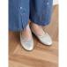 li J &s тянуть Re-J&amp;SUPURE [la farfa SHOES/la* Fafa обувь ] нежный балетки ( серебряный )