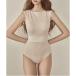  выставить seven SETUP7 можно выбрать дизайн! Cross дизайн высокий талия купальный костюм SNK[ товары без возможности возврата ] ( бежевый )