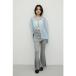  Layered cut flare pants GRY
