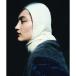ere gun se-zeelegancese Wool cashmere hoodie scarf ( белый )