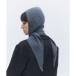 ere gun se-zeelegancese Wool cashmere hoodie scarf ( серый )