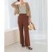  Urban Research rosso URBAN RESEARCH ROSSO легкий уход semi flare pants (WALNUT)