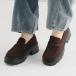  Vivienne VIVIAN толщина низ простой монета Loafer ( Brown замша )
