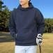  верх izmTopIsm Golf одежда мужской Parker обратная сторона ворсистый тренировочный футболка tops тянуть over с высоким воротником осень-зима (4- темно-синий )