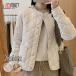 cotton inside coat lady's cotton inside down jacket quilting coat no color cotton inside jacket autumn winter casual with cotton commuting going to school outer large size 