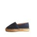 Don Quichosse/ Don ki show sNEW ION navy espadrille sandals slip-on shoes casual shoes suede leather 