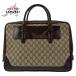 GUCCI Gucci GG рисунок бежевый Brown серебряный металлические принадлежности GGs шкив m парусина / кожа 101666 портфель женский 406871