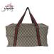  прекрасный товар GUCCI Gucci Vintage Old Gucci Sherry линия бежевый GGs шкив m парусина сумка "Boston bag" ручная сумочка 504108