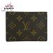 LOUIS VUITTON Louis Vuitton монограмма porutokarutoveru TIKKA ru Brown PVC M60533 чехол для пропуска футляр для карточек мужской 504866