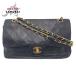 CHANEL �V���l�� �}�g���b�Z25 �R�R�}�[�N �^�[�����b�N �u���b�N �� ���U�[ �V�����_�[�o�b�O �`�F�[���V�����_�[�o�b�O 505603