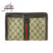 GUCCI Gucci Vintage Sherry линия бежевый Brown GGs шкив m парусина / кожа 261 клатч ручная сумочка 505723