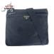 PRADA �v���_ �e�X�[�g �O�p���S�v���[�g �u���b�N �� �V���o�[���� �i�C���� �V�����_�[�o�b�O �|�V�F�b�g ���f�B�[�X 506470
